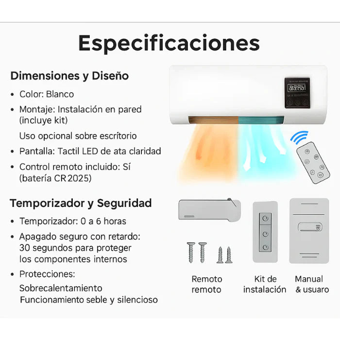 Verano 2 En 1 Aire Caliente Y Frio